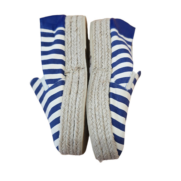 M. GEMI Italian Canvas Stripe Espadrilles Sz 8.5 - Picture 2 of 7